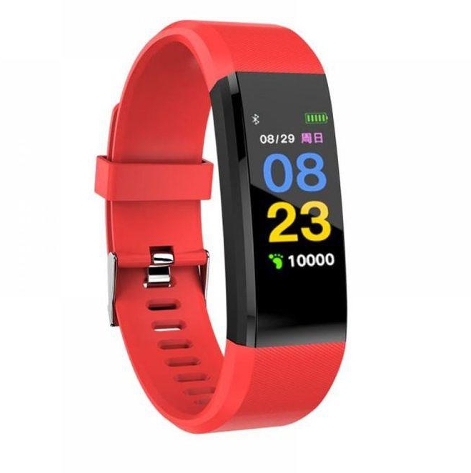 Smart Watch Health Steward Band Bracelet - Red