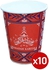 Tiba Paper Cup - 266ml - 10 Pieces - Red