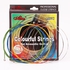 6PCS/Set Colorful Acoustic Guitar String 1st-6th Guitar Strings Color Coated Copper Alloy Wound -Alice