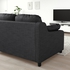 VINLIDEN 3-seat sofa with chaise longue - Hillared anthracite
