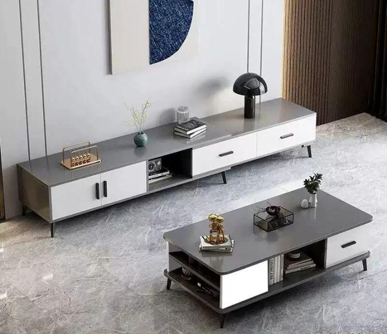 Extreme Modern TV Cabinet Shelf + Living Room Center Table