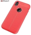 غطاء حماية واقٍ لهاتف آيفون XS من أبل بشاشة مقاس 6.1 بوصات أحمر