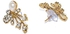 زافيري بيرلز طقم مجوهرات للنساء (ذهبي) (ZPFK5216)