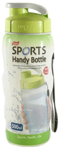 Lock & Lock Plastic Sports Bottle (500 ml, Green)