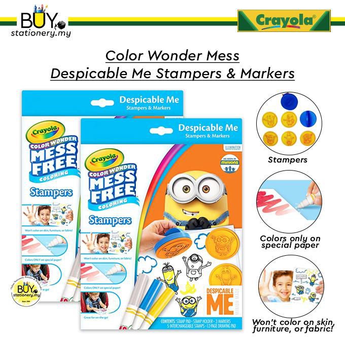 Crayola Color Wonder Mess Despicable Me Minion Stampers &amp; Markers - (SET)