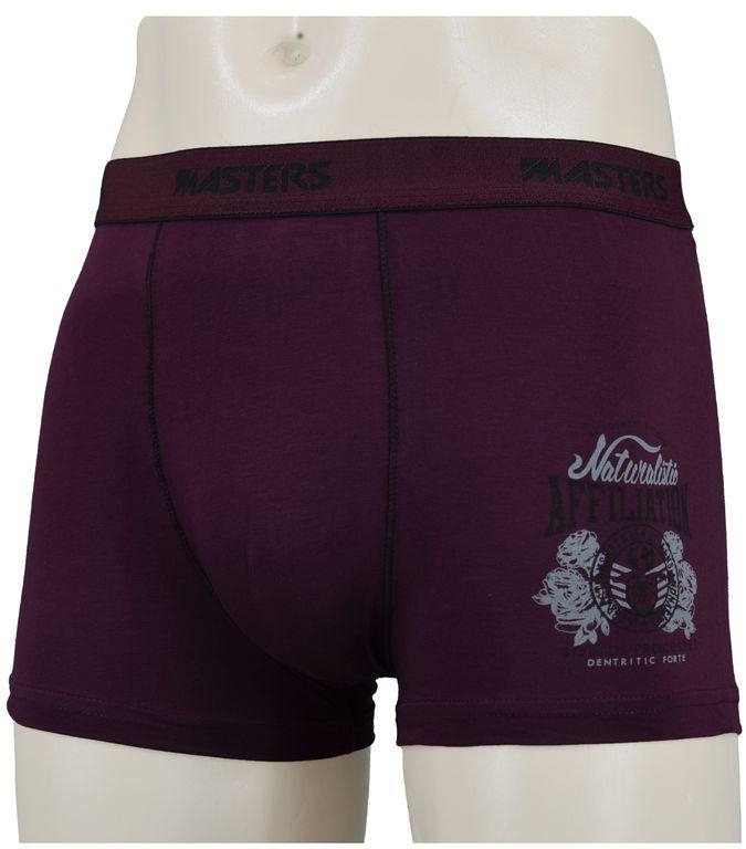 Masters Underwear For Men Boxer Cotton Stretch - Burgundy