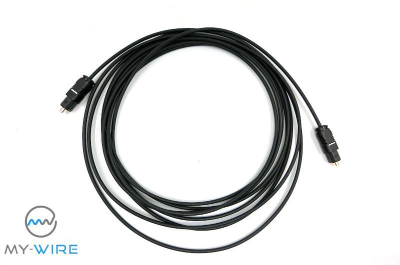 Toslink Optical Audio Cable Fiber Optical Audio Digital Cable 5 meter (Black)