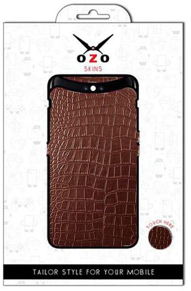 OZO Skins Luxury Skin Brawn Leather Snack - Sl111nls For Apple Iphone 7 Plus