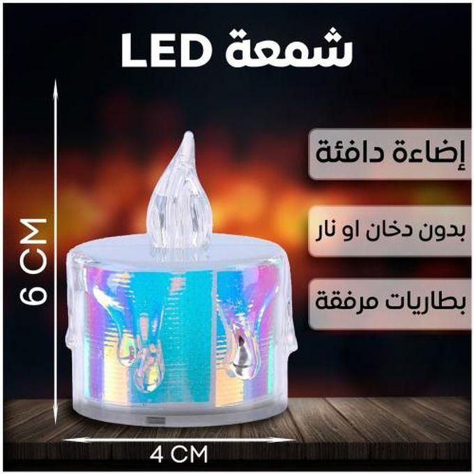 Safe Flameless & Smokeless Acrylic Decorative LED Candles - 24 Pcs