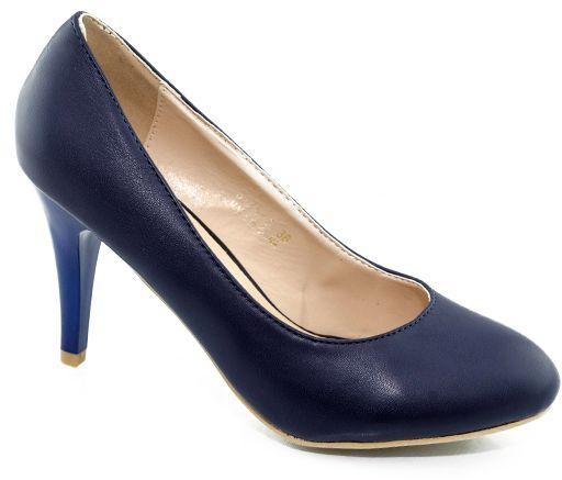 Shoes Box Shoes Heels For Women , Size 40 EU, Blue