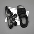 Summer new breathable waterproof sandals, slippers, men's trendy beach shoes, sports and leisure leather, black buckle men's sandals