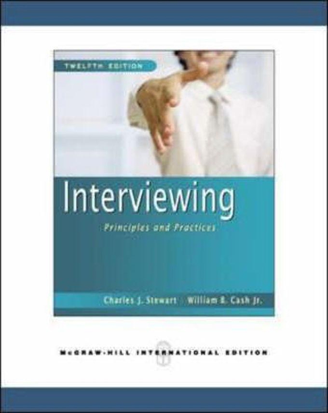 Interviewing : Principles And Practices