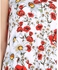 Bella Donna rayon TOP red and white roses-Red