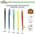 Colourful Nylon Lanyard with Oval Hook Metal Clip - 1s/PCS (5 Colors)