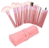 Tomtop 32-piece Makeup Brush Set With Pink Pouch Bag