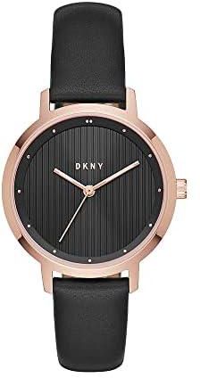 DKNY Women's Analogue Quartz Watch with Leather Strap