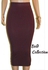 Fashion Perfect Curves Stretchy Ribbed Pencil Skirt(Hips 40-46inches)
