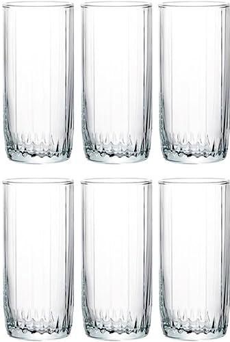 Pasabahce Large Juice and Water Cups Set of 6 - Leia Hi Ball- 310ml - Turkey Origin