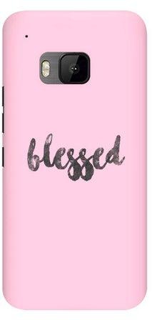 Snap Classic Series Blessed Printed Case Cover For HTC One M9 Pink/Black