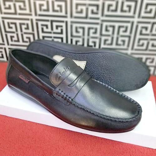 Clarks Black Loafers Shoe For Men