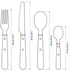 LIVNÄRA 24-piece cutlery set, black - IKEA