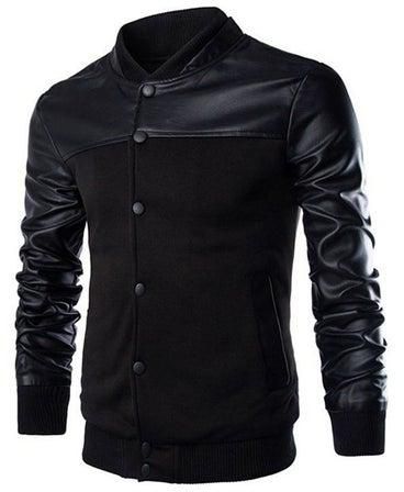 Stand-Up Collar Winter Jacket Black