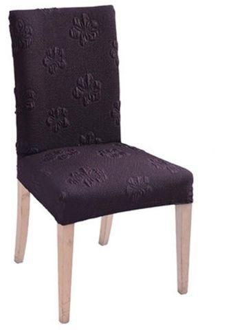 Universal Thick Dining Chair Cover Solid Honeycomb Elastic 100% Polyeser Home Hotel Banquet Chair Cover Short High Back-easy Installation