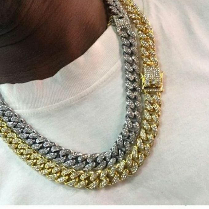 Fashion Cuban Miami Iced Necklace Men Chain