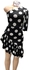 Fashion Women's Summer Fashion Mini Dress, One Hand Design, High-low - Polka Dot Dress