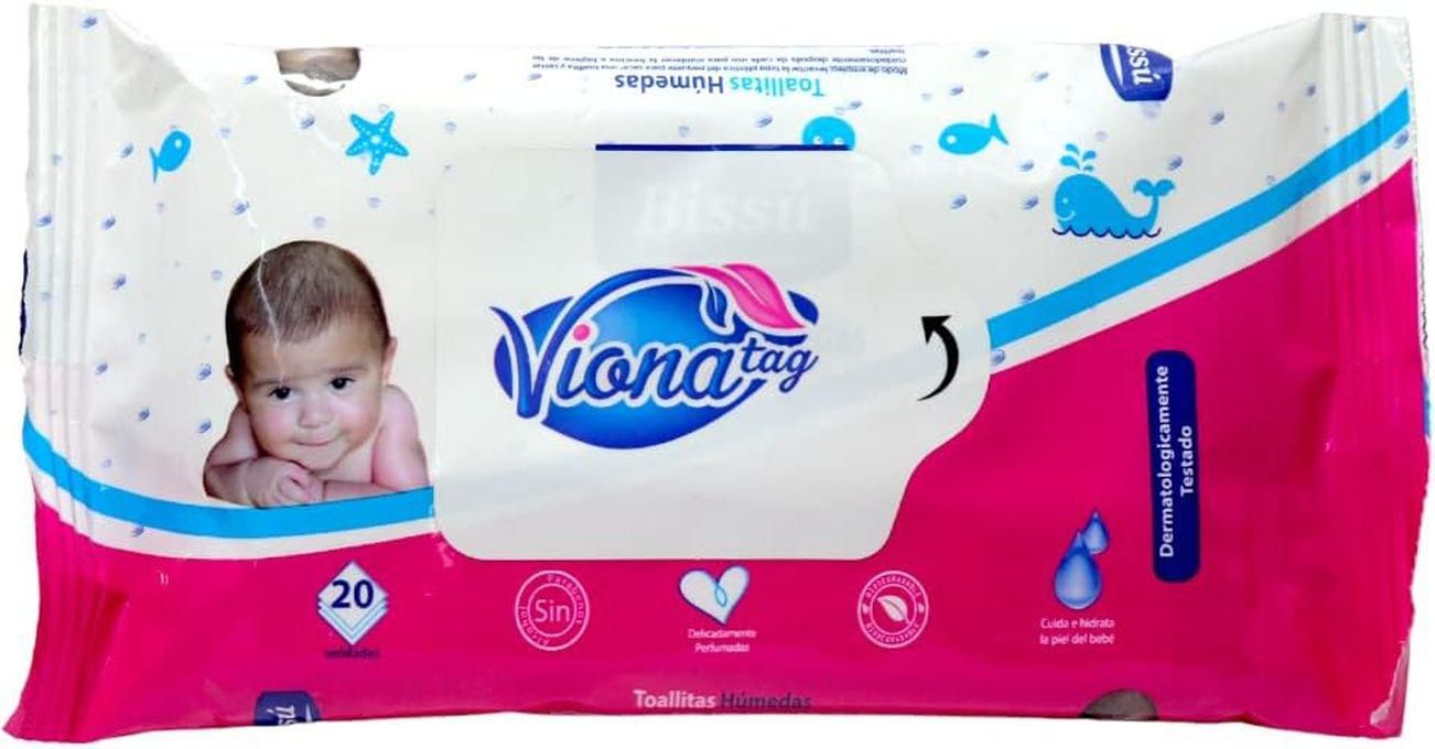 Viona Tag Wet Wipes Alcohol &Paraben Free-20 Pieces