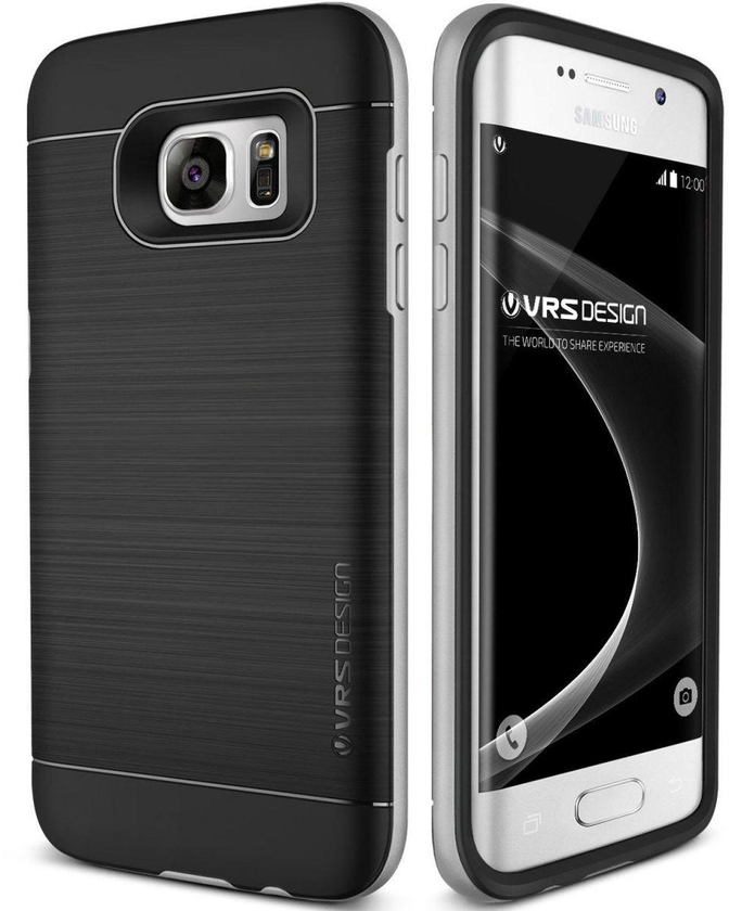 Verus Galaxy S7 Edge Case High Pro Shield Satin Silver