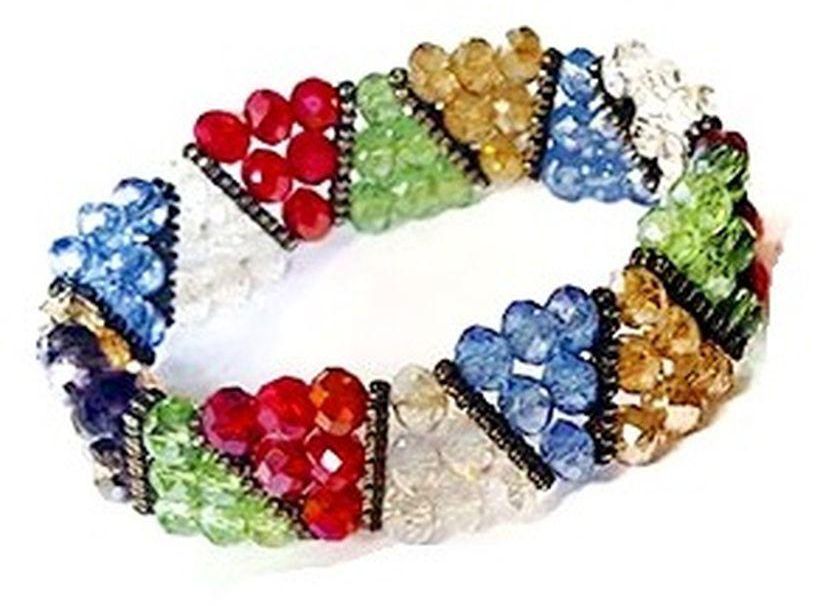 Fashion Womens Multicolor Crystal Bracelet