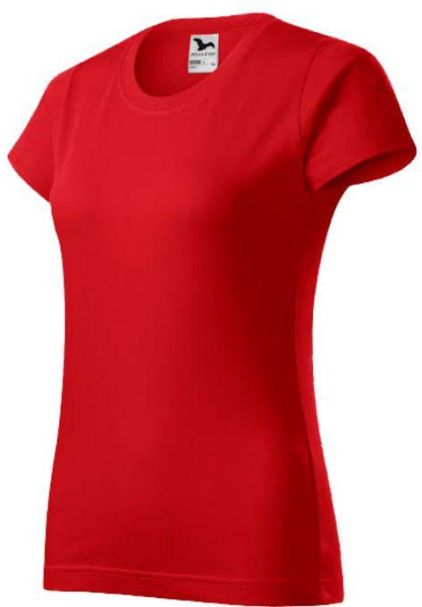 Fashion Women's Plain T-shirt - Red Cotton