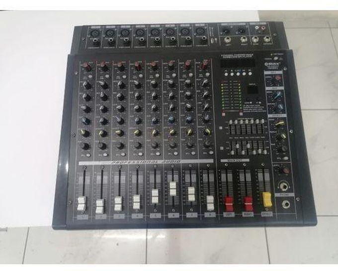3 max Max Powered Audio Mixer 8 Channel With Inbuilt Amp 2000W