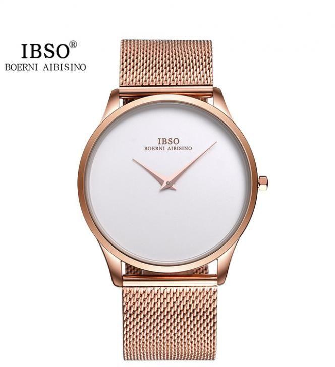 Ibso 2219-SS Analog Stainless Steel Watch - Gold Rose