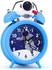 Astronaut Alarm Clock For Girls, Double Bell Alarm Clock Sleep Mirror, Astronaut Gifts, Super Loud Analog Alarm Clock For Kids Who Want To Play (Blue A)