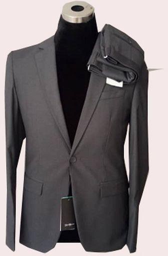 Elegant Men's Slim Fit Suit - Gray