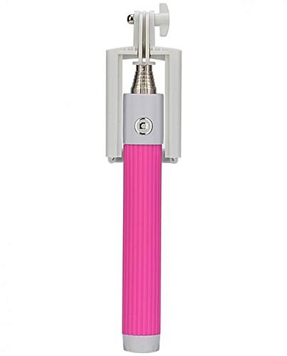 Rohs Selfie Stick with Adjustable Foldable Pole - Pink