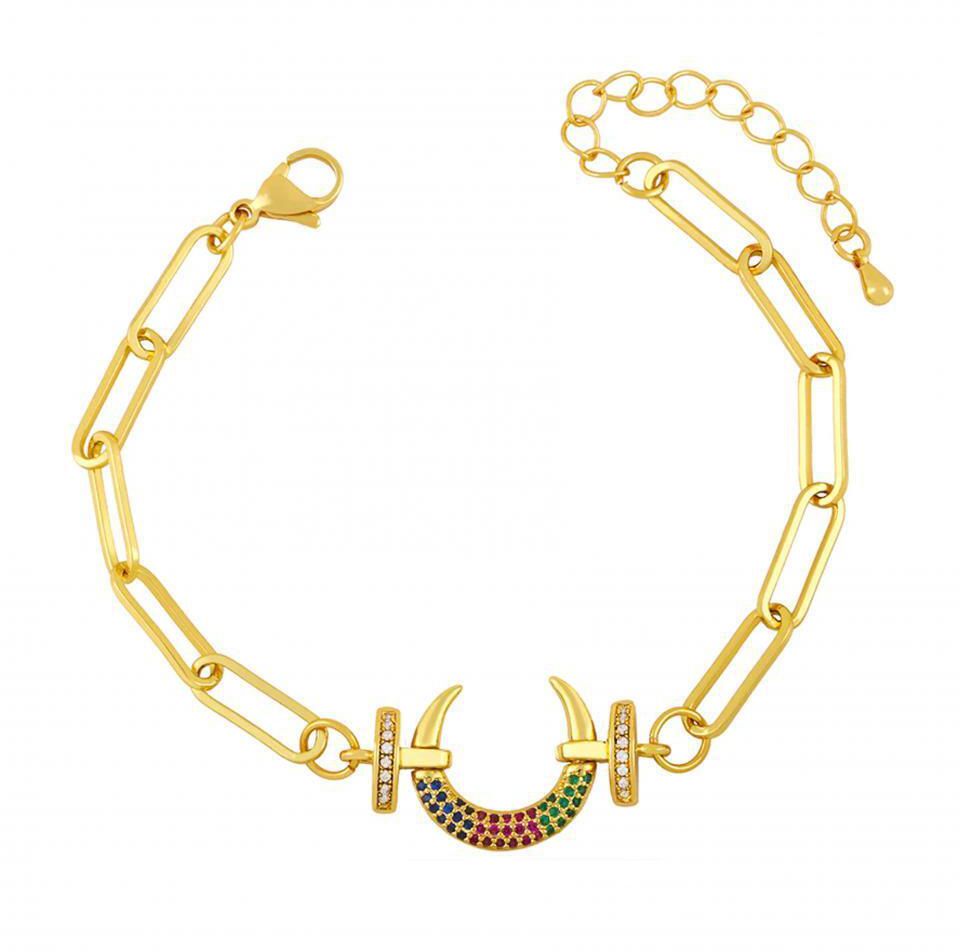 Aiwanto Golden Bracelet for Women&#39;s Gift for Wife Hand Chain