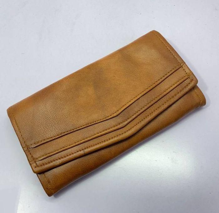 Classic Women's Wallet, Natural Leather, One Of The Strongest Women's Wallets For Money - Money, Cards And Mobiles