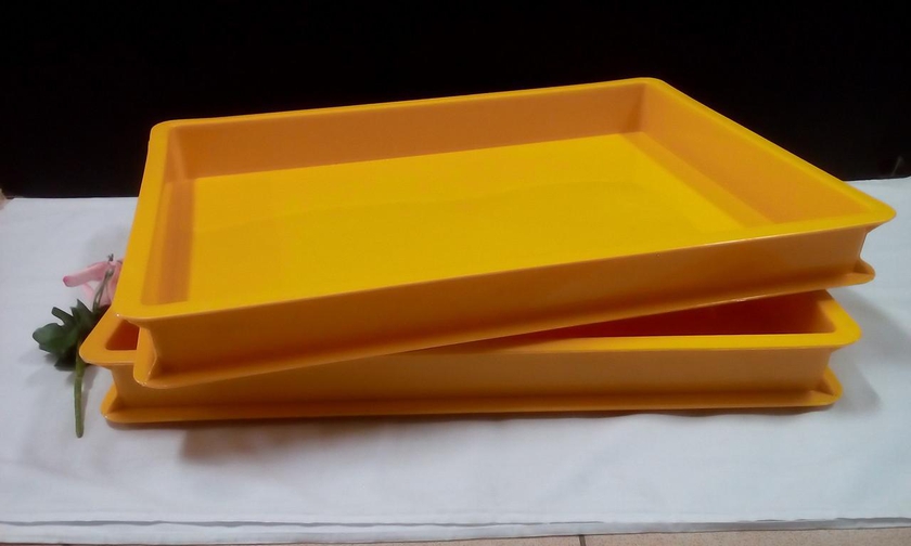 E8market 1 pieces Cake Tray for Bakery/ Pastry and Food storage.(Yellow)