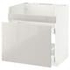 METOD Base cb f HAVSEN snk/3 frnts/2 drws, white Maximera/Ringhult white, 80x60 cm - IKEA
