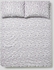 3-Piece Queen Size 180 Thread Count Premium Collection Alphabet Printed Bedsheet Set Includes 1xBedsheet, 2xPillow Cases 50x75 cm Cotton Grey/White 240x254cm