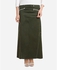 Giro Plain Maxi Skirt - Dark Olive