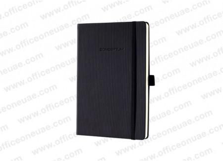 Sigel Notebook CONCEPTUM A5, hardcover, lined, Black
