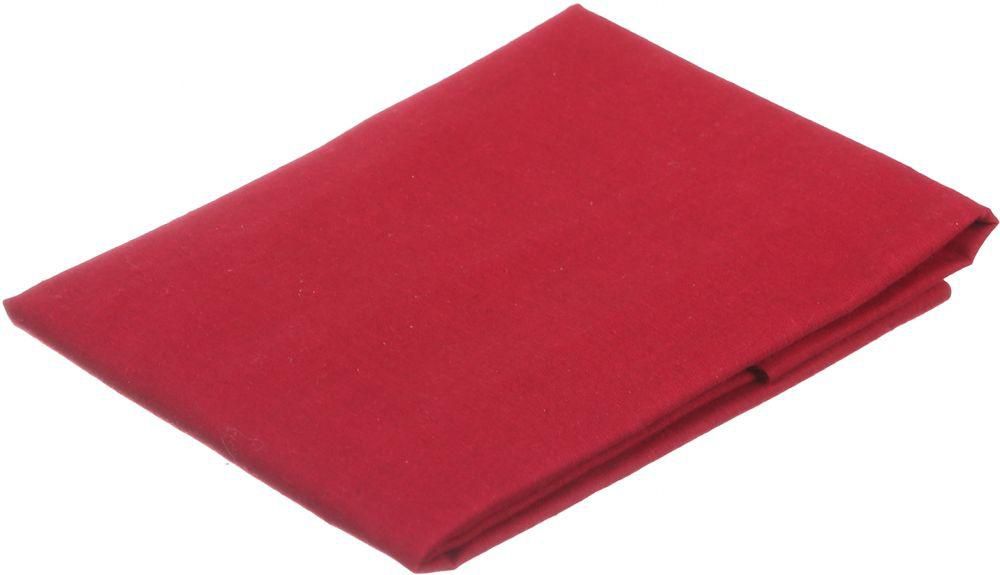 L'antique Plain Cotton Pillow Cover, 75x50 cm - Dark Red