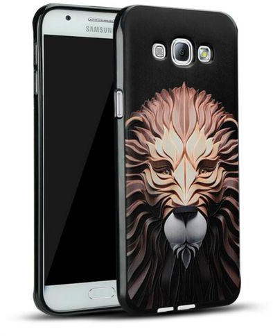 Lion 3D Silicon Back Cover for Samsung Galaxy A8