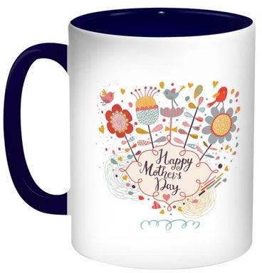 Happy Mother's Day Printed Coffee Mug White/Black/Red 11ounce
