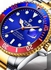 ساعة يد كوارتز بعقارب وسوار من الستانلس ستيل طراز T801 quartz SGBL للرجال