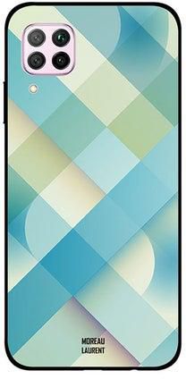 Skin Case Cover -for Huawei Nova 7i Light Blue And Off White Pattern Light Blue And Off White Pattern